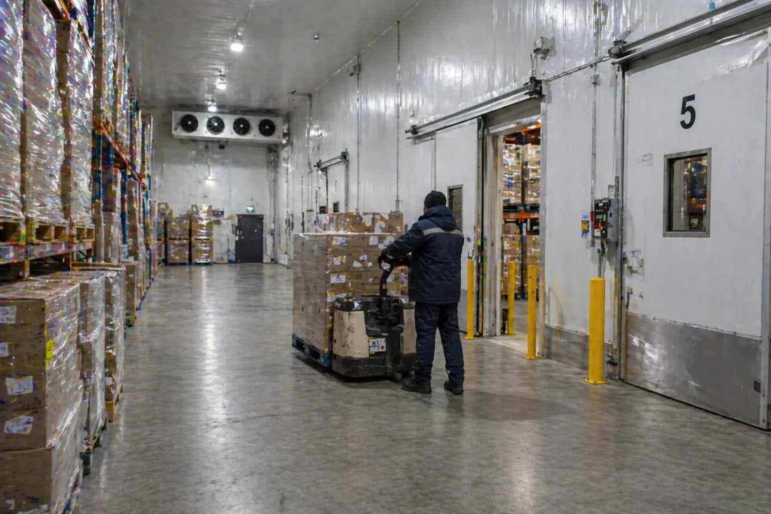Dallas-Fort Worth cold storage warehouse interior loading area